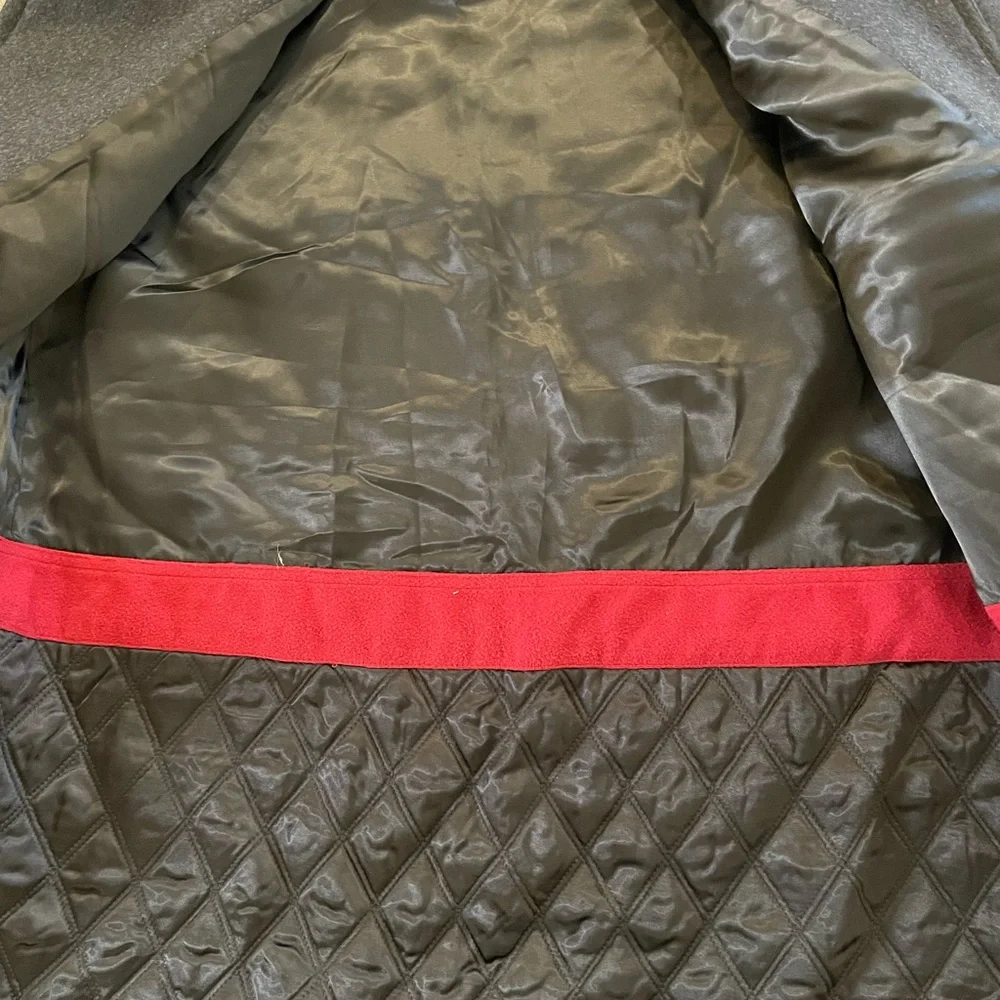 mario valene Made in Italy Thick Soft Double Faced Cashmere Blend Car Coat SZ 44
